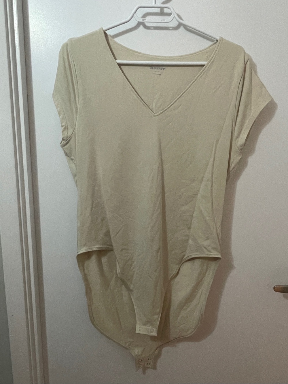3/$20 Cream Short Sleeved Bodysuit